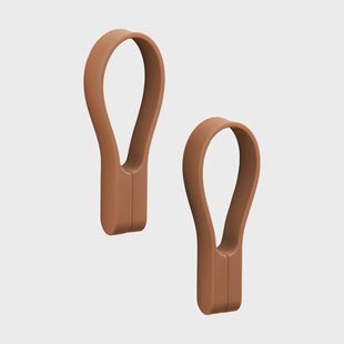 Zone Denmark Loop handdoeklus magneet 2-pack Terracotta