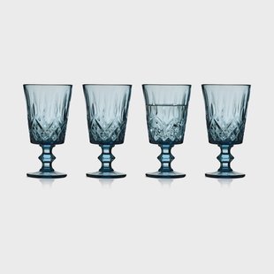 Lyngby Glas Sorrento wijnglazen 29 cl 4-pack Blauw