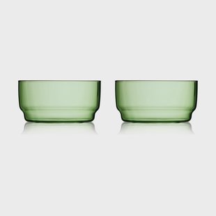 Lyngby Glas Torino schaal 50 cl 2-pack Groen