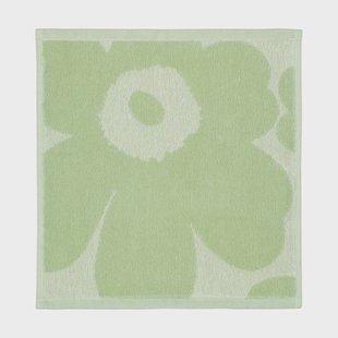Marimekko Unikko Mini handdoek 30x30 cm Off white-sage
