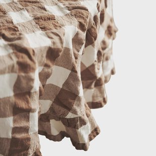 Boel & Jan Kullavik tafelkleed Ø170 cm Bruin-wit