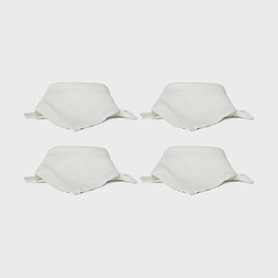 Boel & Jan Mandela linnen servet 40x40 cm Wit