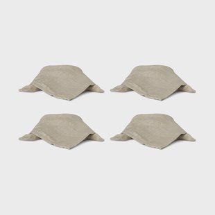 Boel & Jan Mandela linnen servet 40x40 cm Beige