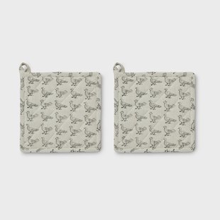 Boel & Jan Stina pannenlap 20x20 cm 2-pack Beige