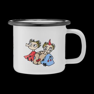 Muurla Moomin  geëmailleerde mok 1,5 dl Thingumy and Bob