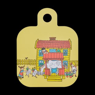 Muurla Pippi Chop & Serve snijplank 25x32 cm Villa villekulla