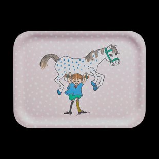 Muurla Pippi dienblad 20x27 cm Pippi and the Horse