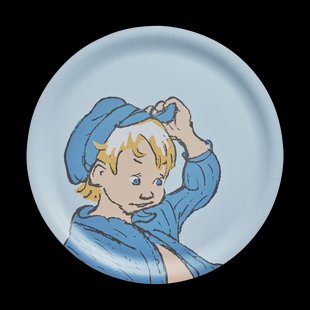 Muurla Emil dienblad Ø25 cm Blauw