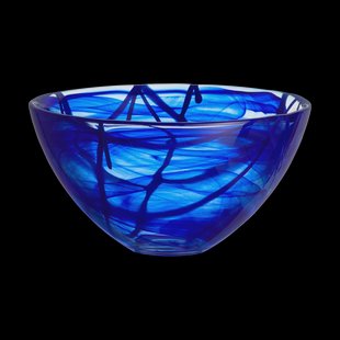 Kosta Boda Contrast kom 230 mm Blauw-blauw