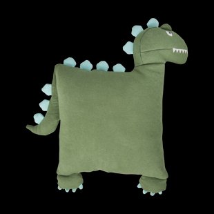 RICE Rice kussen dinosaurus 48x52 cm Green