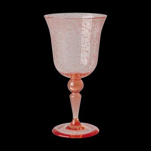 RICE Rice wijnglas bubble design 36 cl Peach