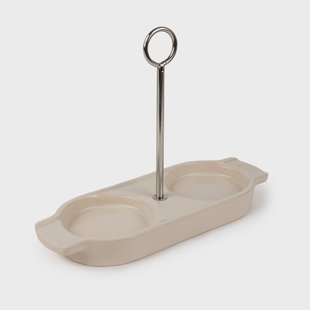 Peugeot Linea kruidenmolenrek met handvat Ecru