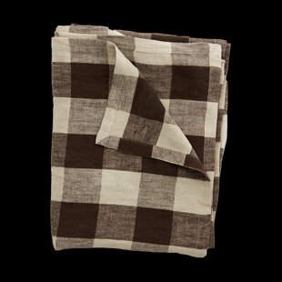 Olsson & Jensen Johanna linnen tafelkleed 150x300 cm Bruin/naturel