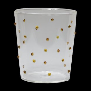 Olsson & Jensen Venezia drinkglas 33 cl Barnsteen stippen