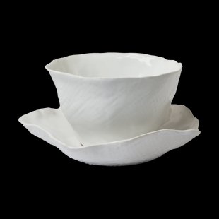 Olsson & Jensen Clair kopje met schotel Wit