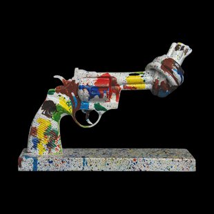 Non Violence Tennis for Peace dekoration 19 cm Multi