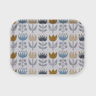 Klippan Yllefabrik Tulip klein dienblad 20x27 cm Grey