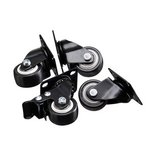 Nofred Cube Storage wielen voor opbergkist 4-pack Zwart