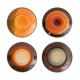 HKliving 70's koffieschoteltjes Ø11,5 cm 4-delig Roasts