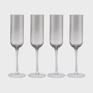 blomus Fuumi champagneglas 22 cl 4-pack Smoke-klaar