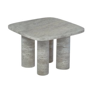 blomus Volos bijzettafel S 52x52 cm Silver Travertine