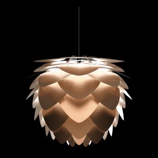 Aluvia Medium hanglamp brushed bronze - met koordset zwart - Ø 59 cm