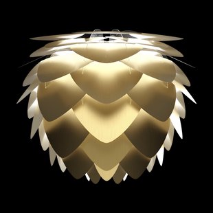 Aluvia Mini lampenkap brushes brass - Ø 40 cm