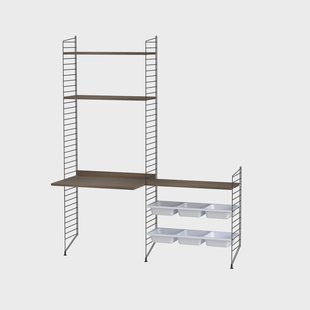 String String kinderkamer walnoot & zwart - Combinatie E