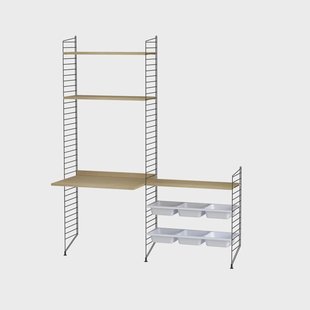 String String kinderkamer eik & zwart - Combinatie E