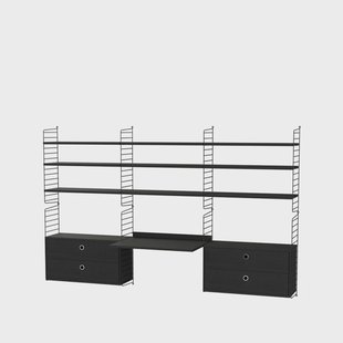 String String kantoor zwart - Combinatie F