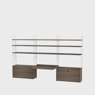 String String kantoor walnoot & beige - Combinatie F