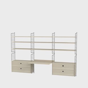 String String kantoor essenhout & zwart - Combinatie F