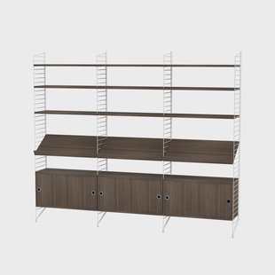 String String woonkamer walnoot & wit - Combinatie G