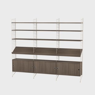 String String woonkamer walnoot & beige - Combinatie G