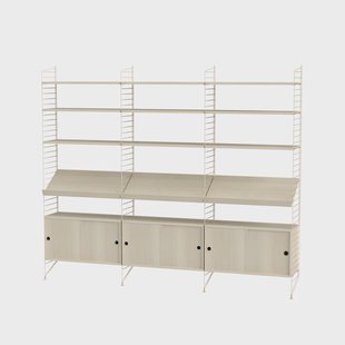 String String woonkamer essenhout & beige - Combinatie G