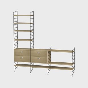 String String woonkamer eik & zwart - Combinatie J