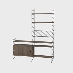 String String woonkamer walnoot & zwart - Combinatie K