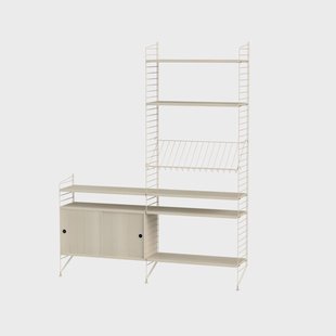 String String woonkamer essenhout & beige - Combinatie K