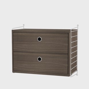 String String slaapkamer walnoot & wit - Combinatie A