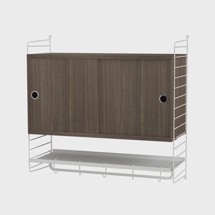 String String slaapkamer walnoot & wit - Combinatie F