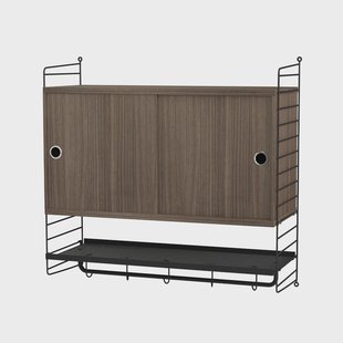 String String slaapkamer walnoot & zwart - Combinatie F