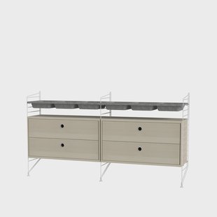 String String slaapkamer essenhout & wit - Combinatie G