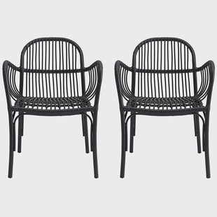 House Doctor Brea rotan stoel 2-pack Zwart Brea rotan stoel 2-pack Zwart