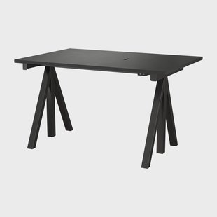 Works Works in hoogte verstelbaar bureau zwart 78x120 cm