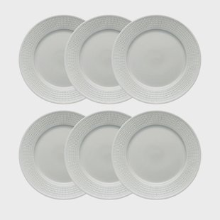 Rörstrand Swedish Grace bord Ø 27 cm 6-pack Dimma (grijs) Swedish Grace bord Ø 27 cm 6-pack Dimma (grijs)