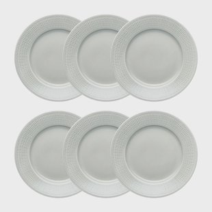Rörstrand Swedish Grace bord klein Ø 21 cm 6-pack Dimma (grijs) Swedish Grace bord klein Ø 21 cm 6-pack Dimma (grijs)