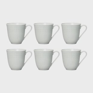 Rörstrand Swedish Grace beker 6-pack Dimma (grijs) Swedish Grace beker 6-pack Dimma (grijs)