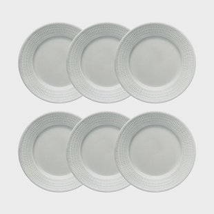 Rörstrand Swedish Grace dessertbord 6-pack Dimma (grijs) Swedish Grace dessertbord 6-pack Dimma (grijs)