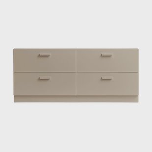 Relief Relief bureau laag met sokkel 123x46,6 cm beige