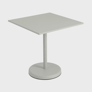 Muuto Linear steel café table V2 tafel 70x70 cm Grijs